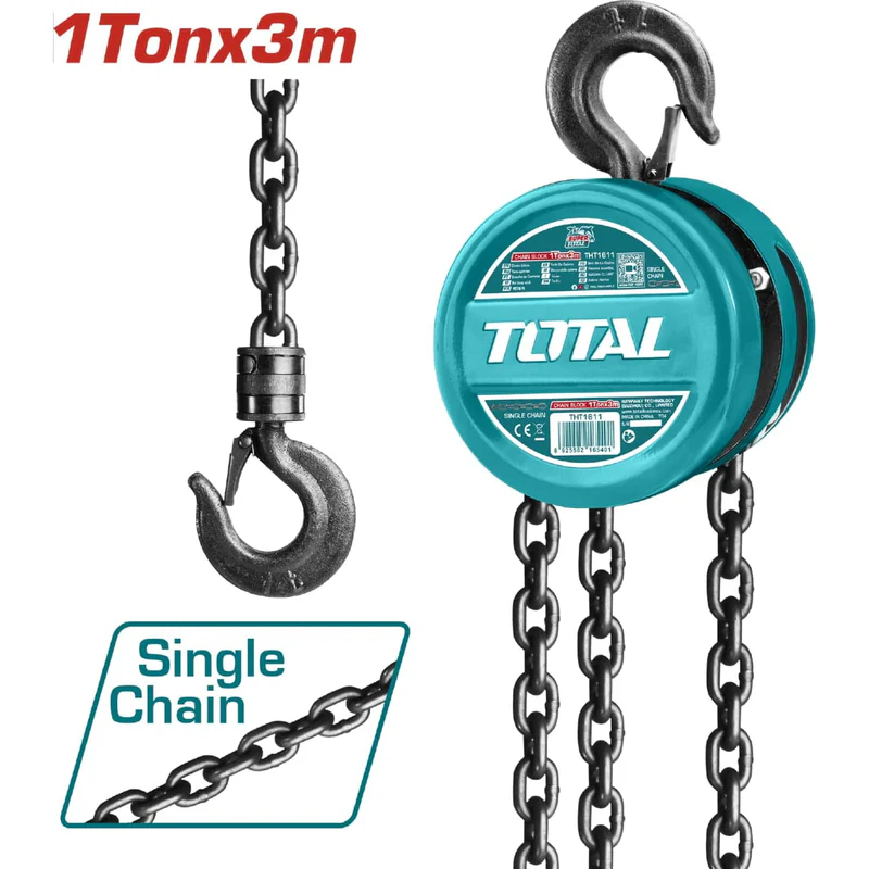 DIFERENCIAL C/CADENA 1 TON THT1611 TOTAL