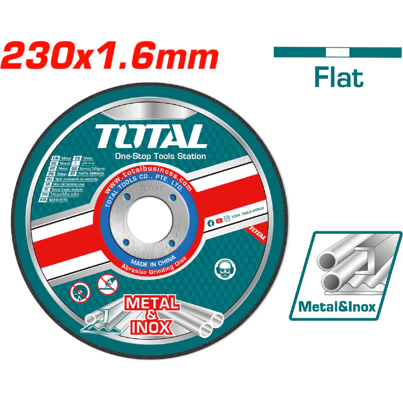 DISCO DE CORTE DE METAL ABRASIVO 9X1/4X7/8" TAC2162301 TOTAL