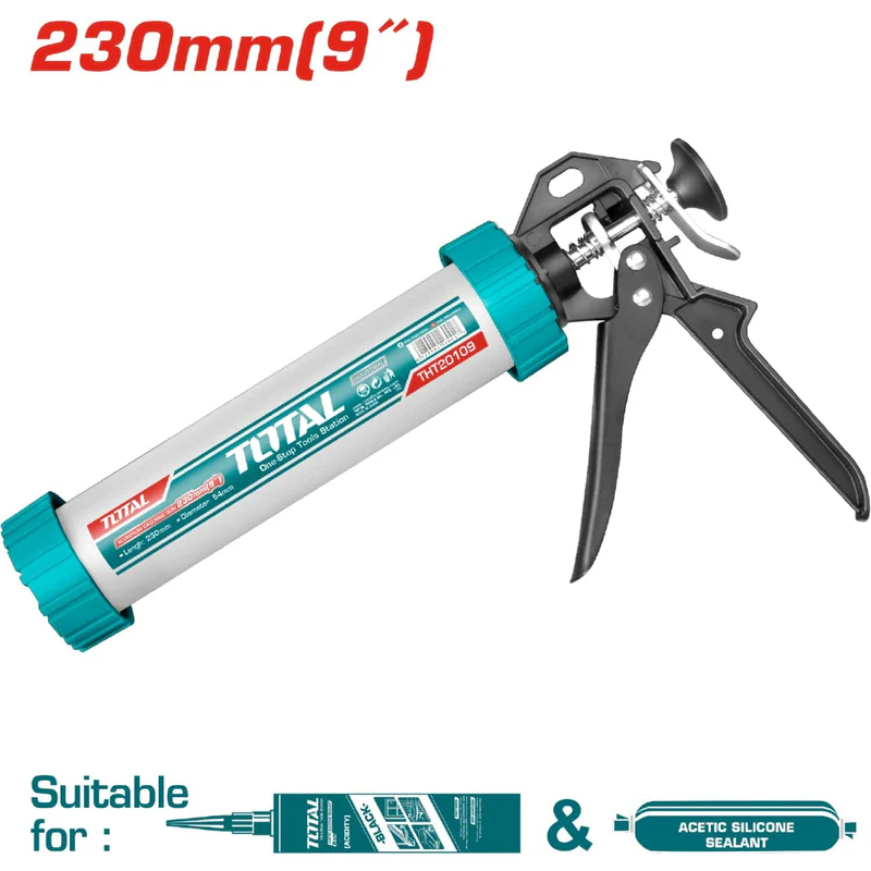 PISTOLA P/ SILICON ALUMINIO 9'' THT20109 TOTAL