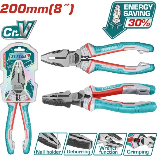 [A1001944] ALICATE COMBINADO 8/200MM THT210806S TOTAL