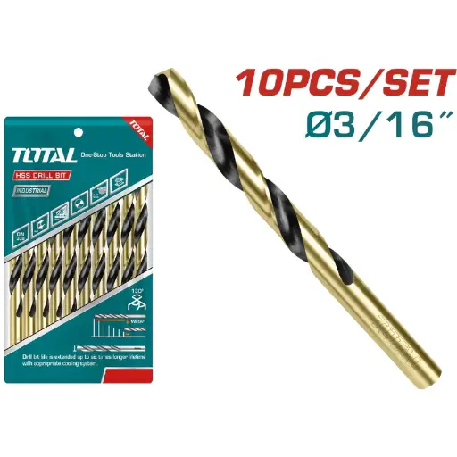 [A1000209] BARRENA HSS 3/16 TAC1003163 TOTAL