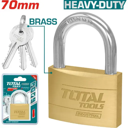 [A1000552] CANDADO 70MM BRONCE TLK32702 TOTAL