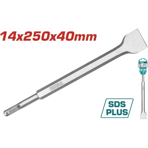 [A1000221] CINCEL TALADRO TOTAL TAC15121412 SDS PLUS 14" PLANO 40MM