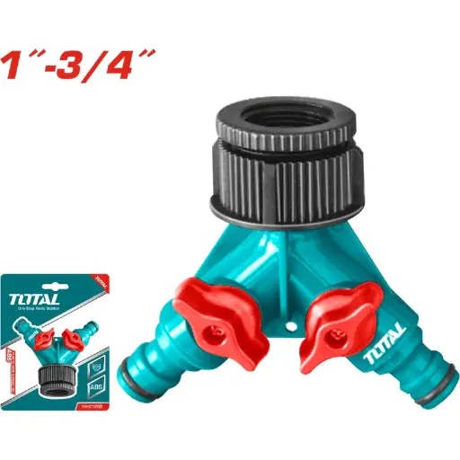 [A1001532] CONECTOR DE MANGUERA PLASTICA DOS VIAS  1- 3/4  THHC1202 TOTAL