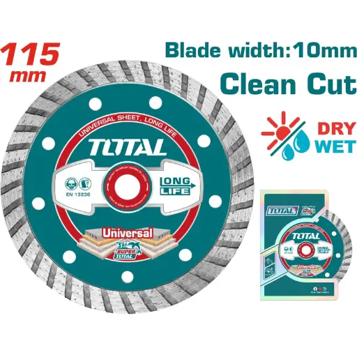[A1002047] DISCO DIAMANTADO CERAMICA/CONCRETO TOTAL TAC2131153 4-1/2" TURBO