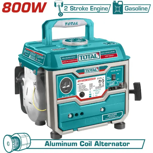 [A1001460] GENERADOR DE GASOLINA 0.8 KILO UTP18001 TOTAL