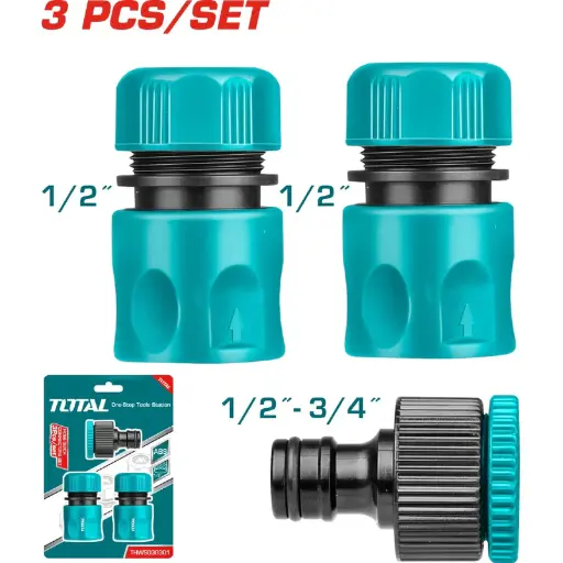 [A1001963] JUEGO DE CONECTORES 1/2-3/4'' THWS030301 TOTAL