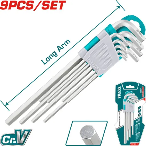 [A1000564] JUEGO LLAVES ALLEN TOTAL THT106191 9 PZAS 1.5-10 MM