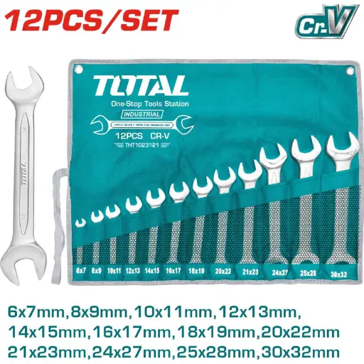 [A1002054] JUEGO LLAVES ESPAÑOLAS TOTAL THT1023121 12/1 6-32MM