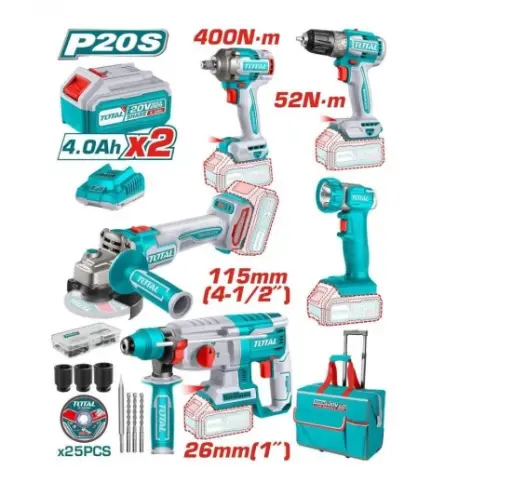 [A1002101] KIT COMBINADO INDUSTRIAL 20V UTCKLI2058 TOTAL