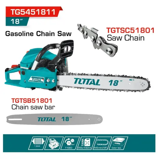 [A1001468] MOTOSIERRA 18 GASOLINA TG5451811 TOTAL