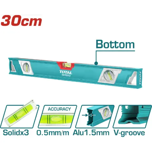 [A1002060] NIVEL DE BURBUJA TMT23086  30 CM TOTAL