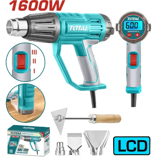 [A1002008] PISTOLA DE CALOR DIGITAL 1600w 110v UTB16056 TOTAL
