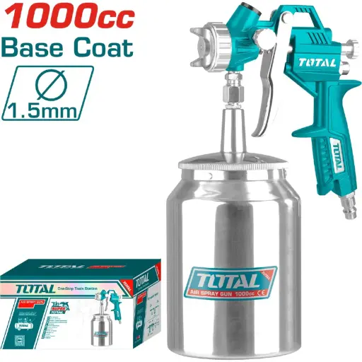 [A1000192] PISTOLA PINTAR TOTAL TAT11001 ALTA PRESION 1000CC VASO METAL