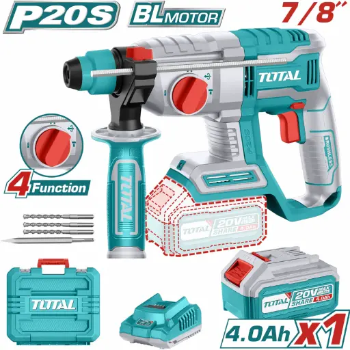 [A1002069] TALADRO ROTOMARTILLO SDS 20V 1000RPM UTRHLI202081 TOTAL