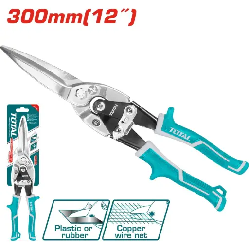 [A00154] TIJERA AVIACION RECTA LARGA 12'' THT525106 TOTAL