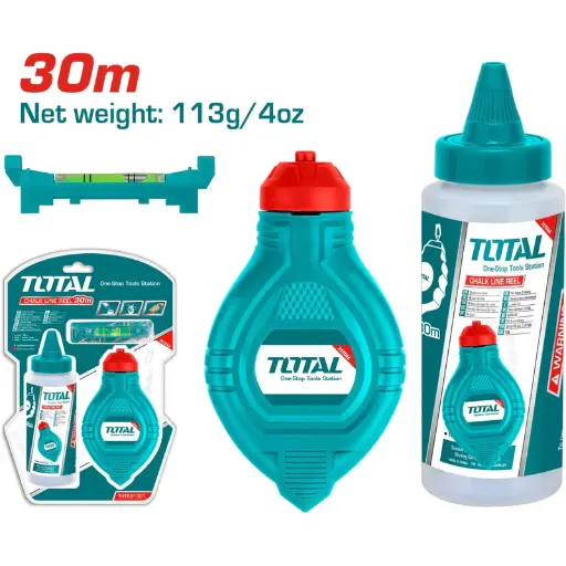 [A1000590] TIRALINEAS TOTAL THT661301 30 M CON TIZA AZUL 4 OZ